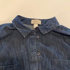 LOFT denim button down